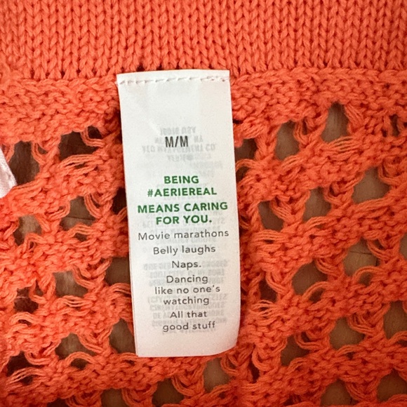 NWT Aerie Bright Orange Knit Scarf - Picture 7 of 8